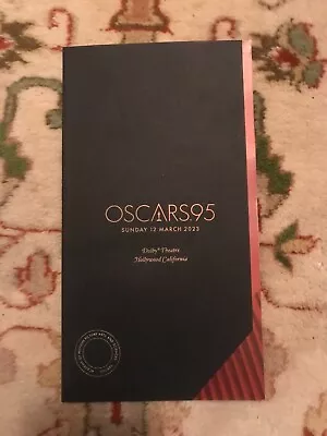$99.95 • Buy 2023 Oscars 95 Academy Award Program Michelle Yeoh+ke Quan+elvis+brendan Fraser+