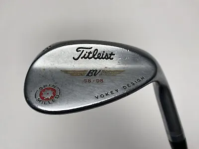 Titleist 2009 Vokey Spin Milled Chrome 58* 8 Bounce Wedge Steel Mens RH • $17.38