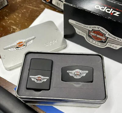 Zippo 1998 Harley Davidson 95th Anniversary Knife & Lighter Sealed In Box C514 • $188.05
