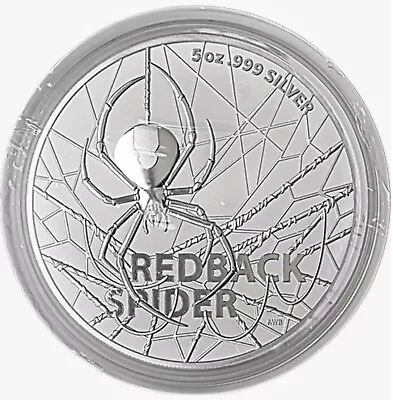 2021 Australia 5 Oz Australian Redback Spider 5oz Fine Silver 999 BU 1000pcs • $549.95
