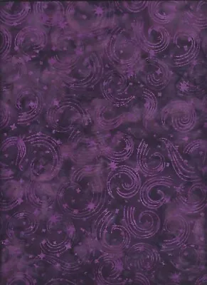  Dusk To Dawn  Batik Windy Dark Purple Maywood Studio Quilt Fabric BTY • $15.50