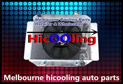 Aluminum Radiator For TORANA LJ LH LX UC 4CYL&6CYL 1969-1978 + One Fan AT MT • $195