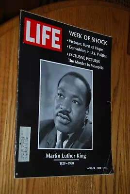 Life Magazine April 12 1968 MARTIN LUTHER KING 1929-1968 • $7.49