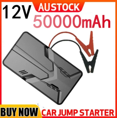 $50.72 • Buy Portable 50000mAh Car Jump Starter Vehicle Charger Power Bank Battery Engine Au