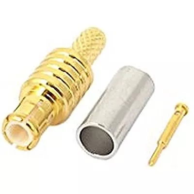 MCX Male Crimp Connector For RFC100 RG316 RG174 Coaxial Cable High Quality Qu • $8.61