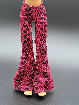 Monster High Clawd Wolf Howliday Love Edition Red Black Corduroy Bell Pants  • $11.99