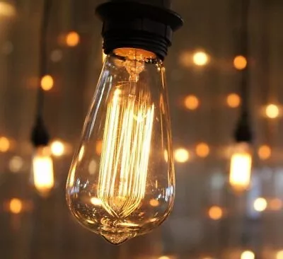 £5.89 • Buy Edison Lamp Bulb ST64 E27 4W Vintage Antique Retro Light LED Filament 220V UK