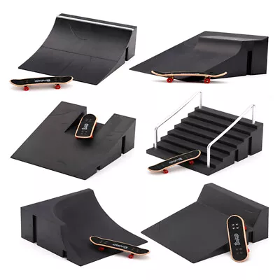 Finger Skateboards Toy Set Mini Training Skating Board With Ramp Track^ NM • $13.09