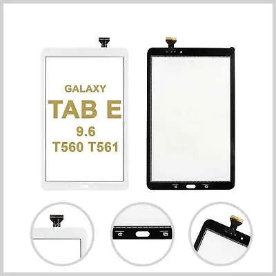 For Samsung Galaxy Tab E 9.6 T560 T561 Touch Screen Digitizer Glass Lens - White • £9.03