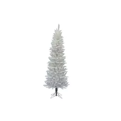 Vickerman 9' Sparkle White Spruce Pencil Artificial Christmas Tree Unlit PVC • $245.64