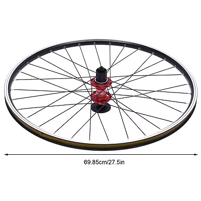 27.5'' Bicycle Front Rear Wheels Set MTB Wheelset Aluminum Alloy Rim Disc Brake • $91.20