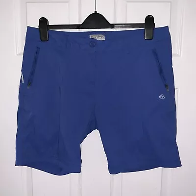 Craghoppers Colbalt Blue Pro Stretch Shorts - Uk 16 • £14