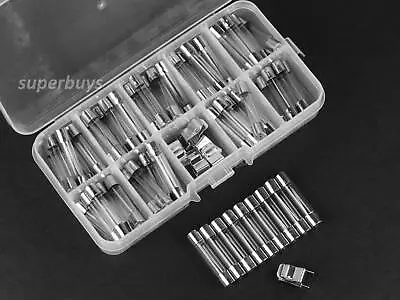 $18.95 • Buy 72pcs 0.5A - 30A 30mm Assorted Fast Quick Blow Glass Tube Fuse Fuses Set Kit