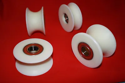 £14.50 • Buy 80mm Nylon Pulley Wheel With Ball Bearings Various Groove Size High Quality 