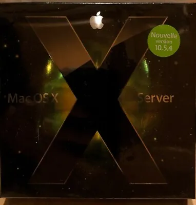 Apple Mac OS X 10.5.4 Leopard Server Unlimited Clients New In Orig Sealed Box • $62