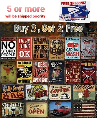 Vintage Retro Tin Signs Wall Decor Metal Bar Plaque Pub Poster Club Tavern Shop • $7.99