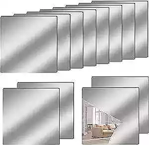 12  X 12  Acrylic Flexible Mirror Sheets 12 Pack Self Adhesive 12 X12  - 12PCS • $34.92