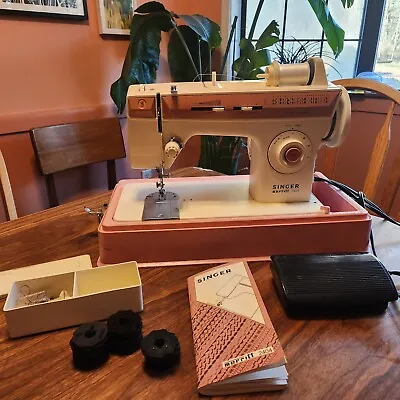 Singer Merritt 2404 Sewing Machine W/ Foot Pedal Hard Case & Accessories - WORKS • $79.99