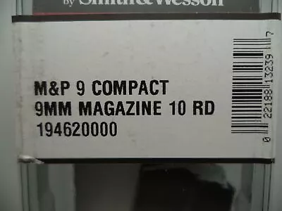 194620000 Smith & Wesson M&P 9mm Compact 10rd. Magazine • $34.99