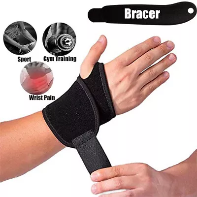 Wrist Hand Brace Support Carpal Tunnel Splint Arthritis Sprain Stabilizer Straps • £0.99