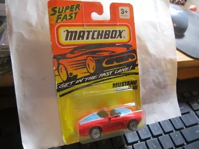 1995 Vintage MATCHBOX Super Fast #15- FORD MUSTANG MACH III • $2.33