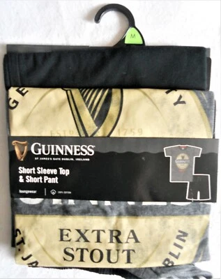 £21.99 • Buy Guinness Short Sleeve Top Shorts Set Size M Medium Pyjamas Loungewear PJs Pants