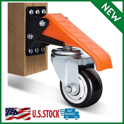 4 PACK Workbench Casters Kit 880Lbs Capacity EXTRA Heavy Duty Retractable Wheels • $46.99