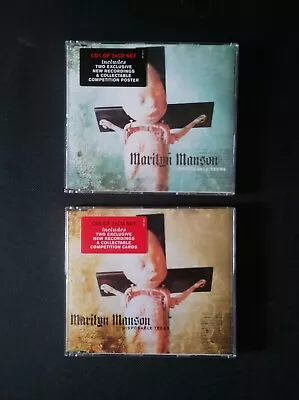 Marilyn Manson - Disposable Teens Cd Singles 1 & 2 Complete With Poster & Cards • $27.35