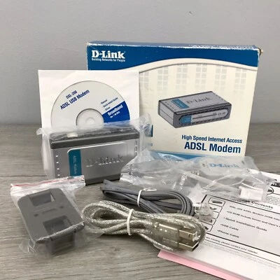 £6.70 • Buy ADSL Modem D-Link DSL-200 Via USB1 Vintage PC Computer Internet Connector 8 Mbps