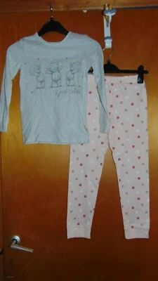 £12.99 • Buy M&S Pyjamas Me To You Tatty Teddy 2Pt Cotton 'Good Vibes' 11-12y Grey Mix BNWT