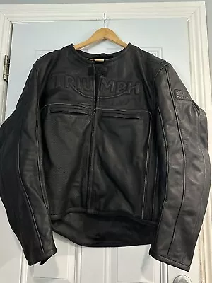 Triumph Leather Motorcycle Jacket  Size 50/60 • $250