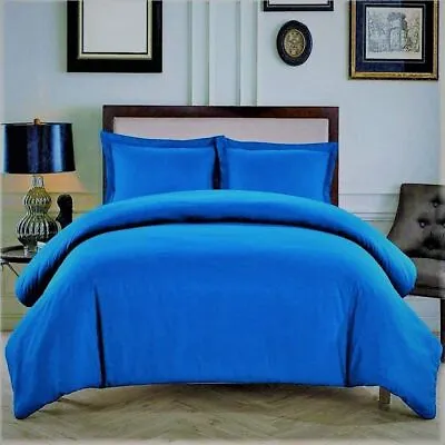 Bedding Items 1000 ThreadCount Egyptian Cotton Egyption Blue Solid&Olympic Queen • £80.78