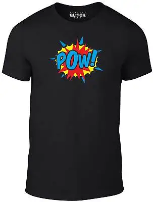 £9.99 • Buy Pow ! T Shirt - Cool Retro Pop Art Comic Book Comics Big Bang Superhero T Shirt