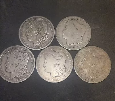 Lot Of 5 Morgan Silver Dollars • $107.50