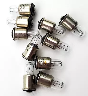 Lot Of 10 Chicago Miniature CM387Q Miniature Lamps 28 Volt 40mA AS15 387AS15 • $10.99