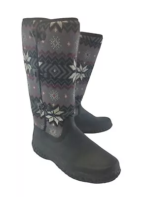 LaCrosse Myrick Snowflake Side Button Up Winter Boots Women's Size 7 M           • £32.32