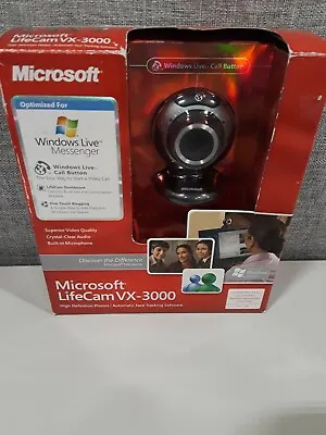 Microsoft LifeCam VX-3000 HD Webcam - Black • $9.48