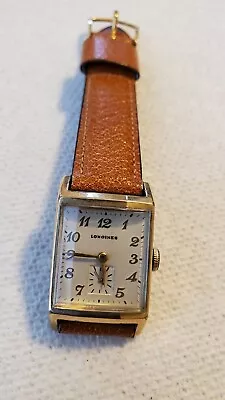 VINTAGE LONGINES CALIBER 9L 17 JEWEL 10k GOLD FILLED MEN'S WATCH • $100