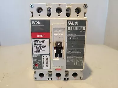 Cutler-Hammer Circuit Breaker 30A 600VAC 250VDC 3P HMCP030H1C • $45.12