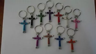 Horse Shoe Nail Cross Key Chain (10) Great For Handouts!! • $36