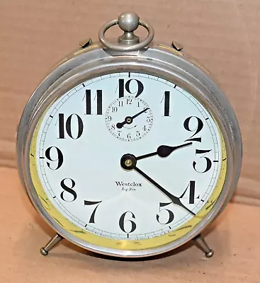 Antique Westclox BIG BEN  Peg Leg Alarm Clock Circa 1919 • $49.99