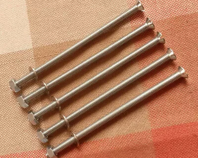 £3.80 • Buy 4mm X 80mm Long Slotted Countersunk Machine Screws Threaded M4 New Pack X 5