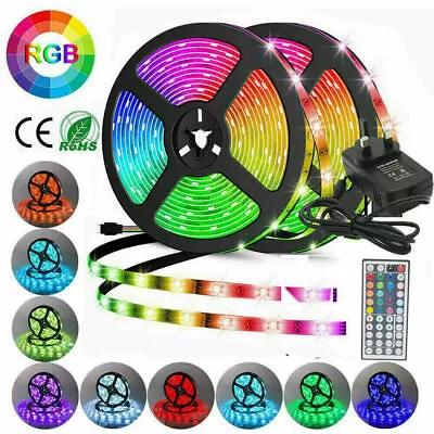 £25.99 • Buy LED Strip Lights 1-10M 5050 RGB Colour Changing Tape Cabinet Kitchen TV Lighting
