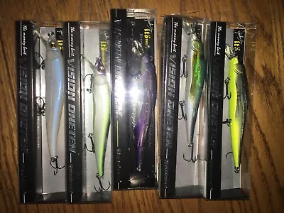 Megabass Vision Oneten=the Money Bait==lot Of 5 Different Colored Fishing Lures • $86