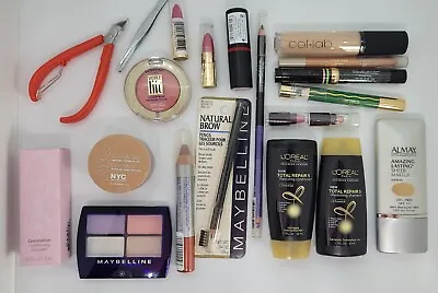 Mixed Beauty Lot 20 Items Almay L'Oreal Essence Collab Maybelline Mally NYC NEW • $20.98
