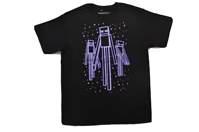 Minecraft Youth Boys Enderman Black Shirt New S M L • $7.99