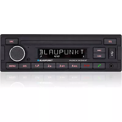 Blaupunkt Valencia 200 DAB BT Car Stereo Radio Bluetooth USB Mechless Retro Look • $334.65