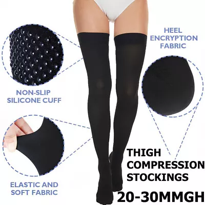 20-30mmHg Thigh High Medical Compression Stockings Support Varicose Edema Socks • $35.79