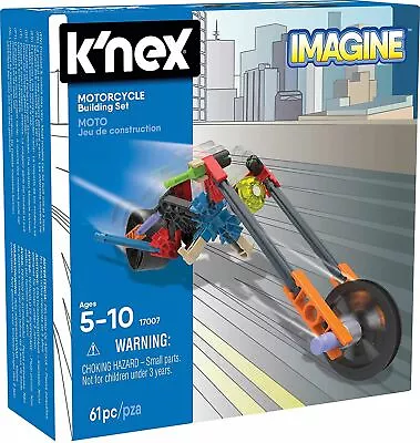 £5.99 • Buy KNEX Imagine 61 Piece Motorcycle Building Set Kids Fun Educational Toy Pack 5+