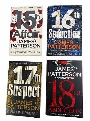 4 X James Patterson Bundle Women Murder Club In Order 151617 + 18 Tracked Post • $22.95